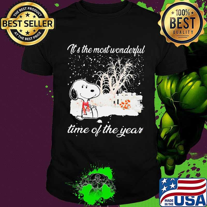 Merry christmas snoopy it's the most wonderful time of the year shirt Merry christmas snoopy it's the most wonderful time of the year shirt