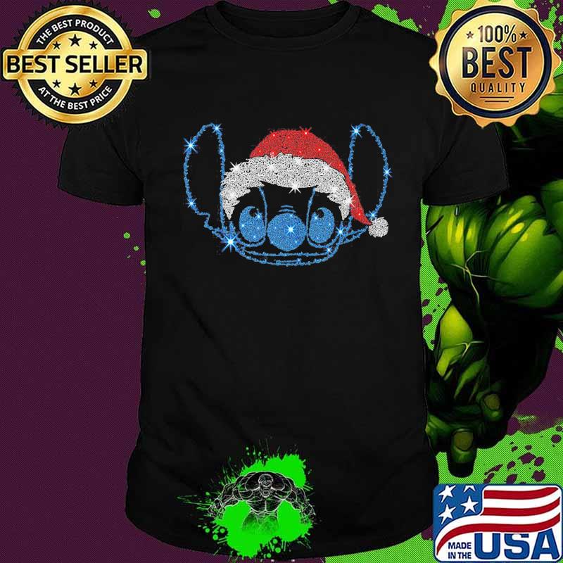 Merry christmas stitch santa diamond shirt