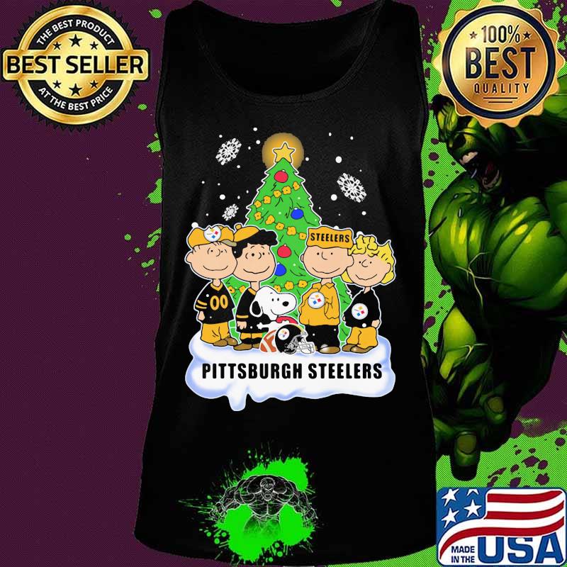 Merry christmas the peanuts pittsburgh steelers s Tank top Merry christmas the peanuts pittsburgh steelers s Tank top