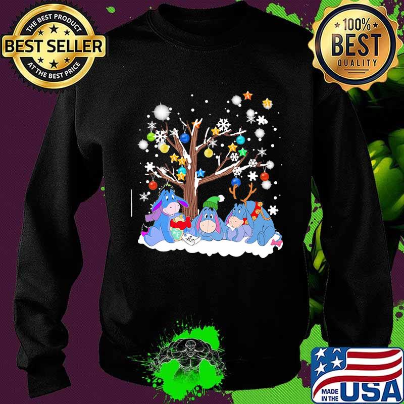 Merry christmas tree eeyore donkey snow s Sweater Merry christmas tree eeyore donkey snow s Sweater