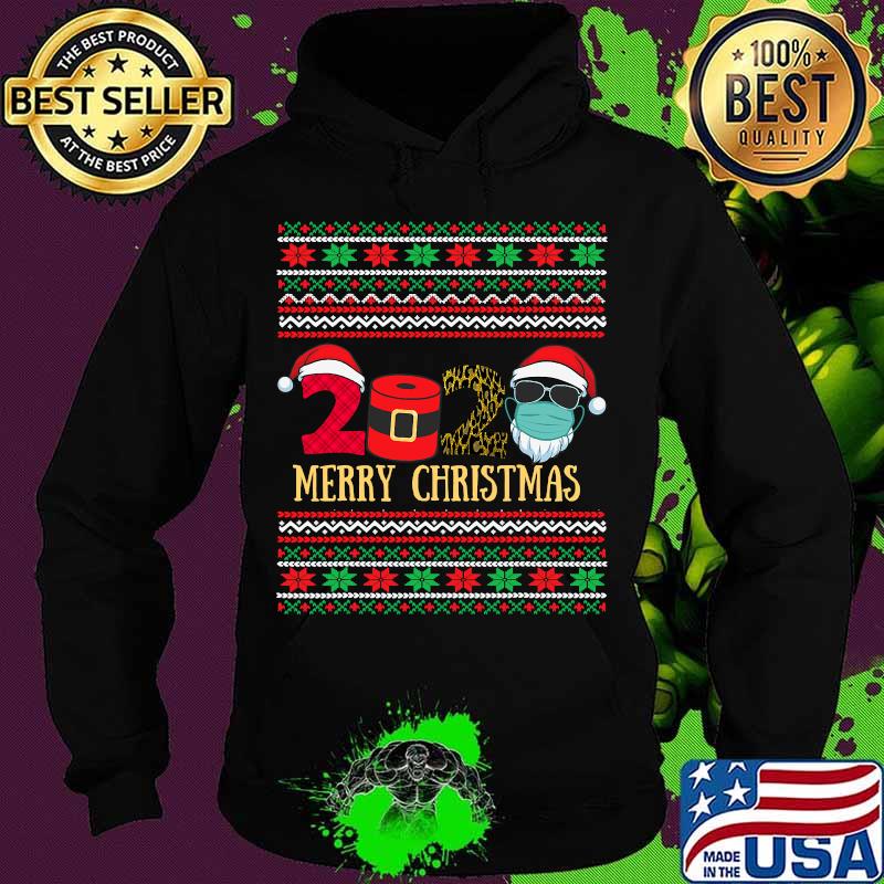 Merry christmas ugly sweater christmas 2020 santa face mask s Hoodie Merry christmas ugly sweater christmas 2020 santa face mask s Hoodie