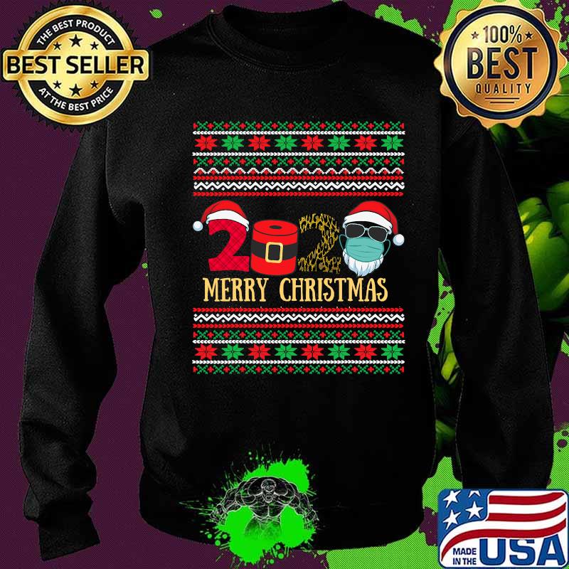 Merry christmas ugly sweater christmas 2020 santa face mask s Sweater Merry christmas ugly sweater christmas 2020 santa face mask s Sweater