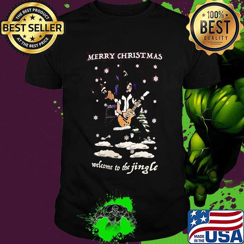 Merry christmas welcome to the jingle guitar shirt