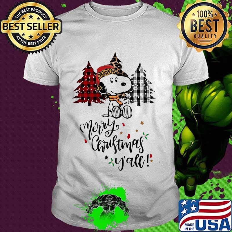 Merry christmas y'all snoopy shirt