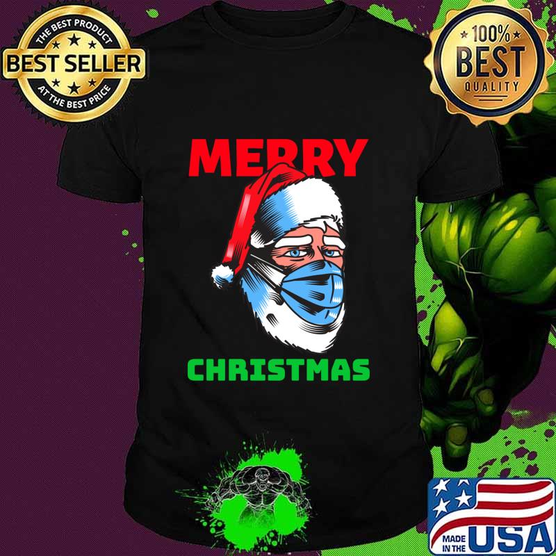 Merry Quarantinemas Coronamas Santa With Mask Shirt