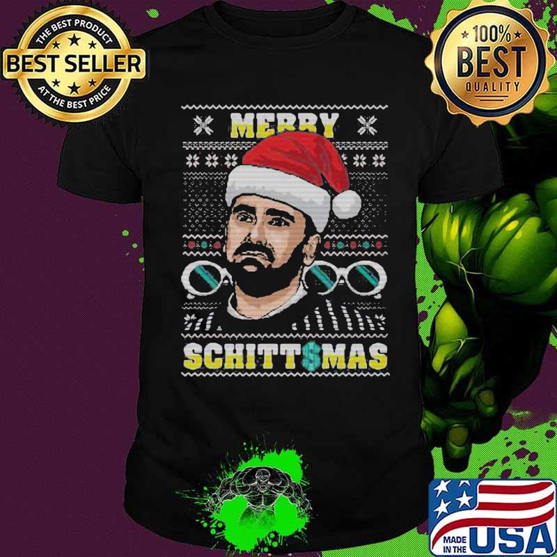 Merry Schittsmas Hat Santa Xmas Shirt
