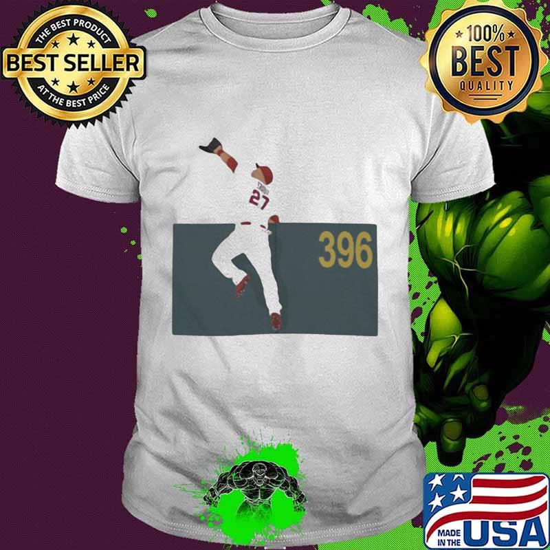 Mike trout hr 396 baseball player shirt