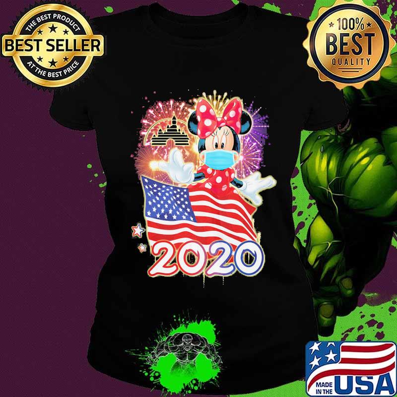 Minnie mouse mask american flag 2020 s Ladies tee Minnie mouse mask american flag 2020 s Ladies tee