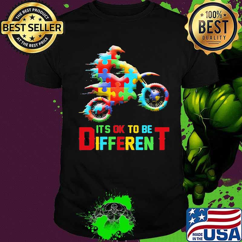 Motocross autism it's ok to be different shirt