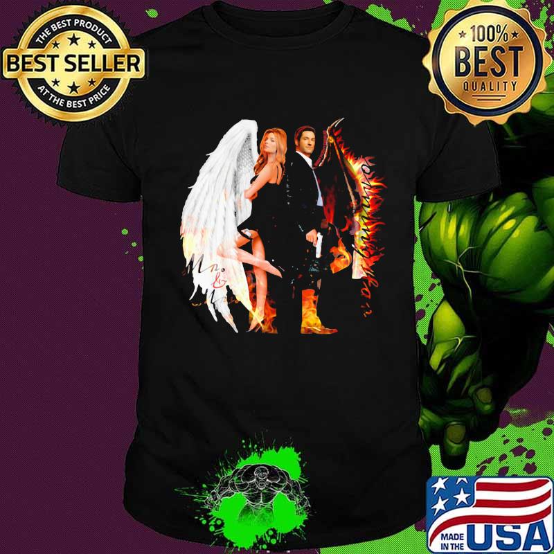Mr and mrs smith wings fire shirt