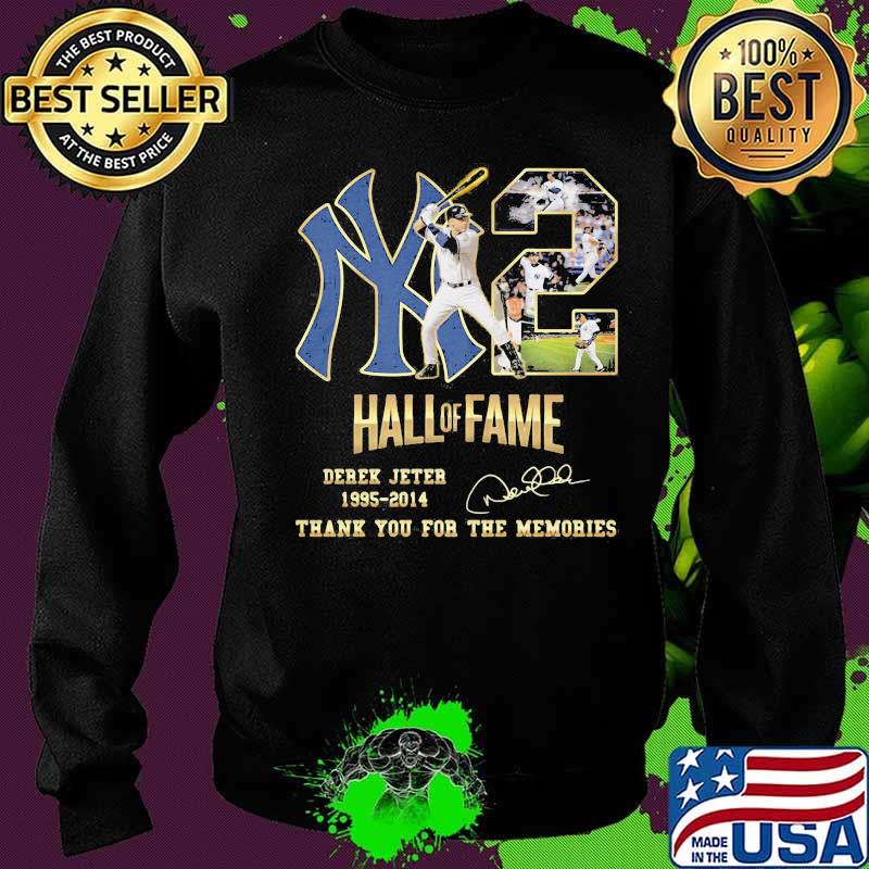 New york yankees hall of fame derek jeter 1995 2014 thank you for the memories signature s Sweater New york yankees hall of fame derek jeter 1995 2014 thank you for the memories signature s Sweater