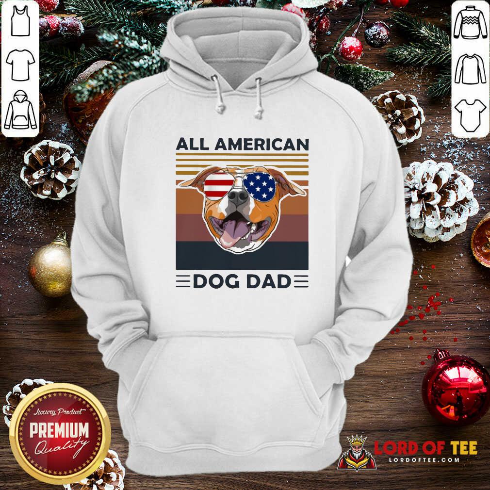 Nice All American Pug Dog Dad Vintage Shirt