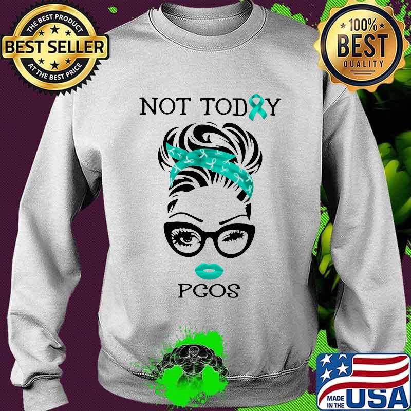 Not To Day Pcos Ladies Ribbon Blue Shirt Sweater Not To Day Pcos Ladies Ribbon Blue Shirt Sweater