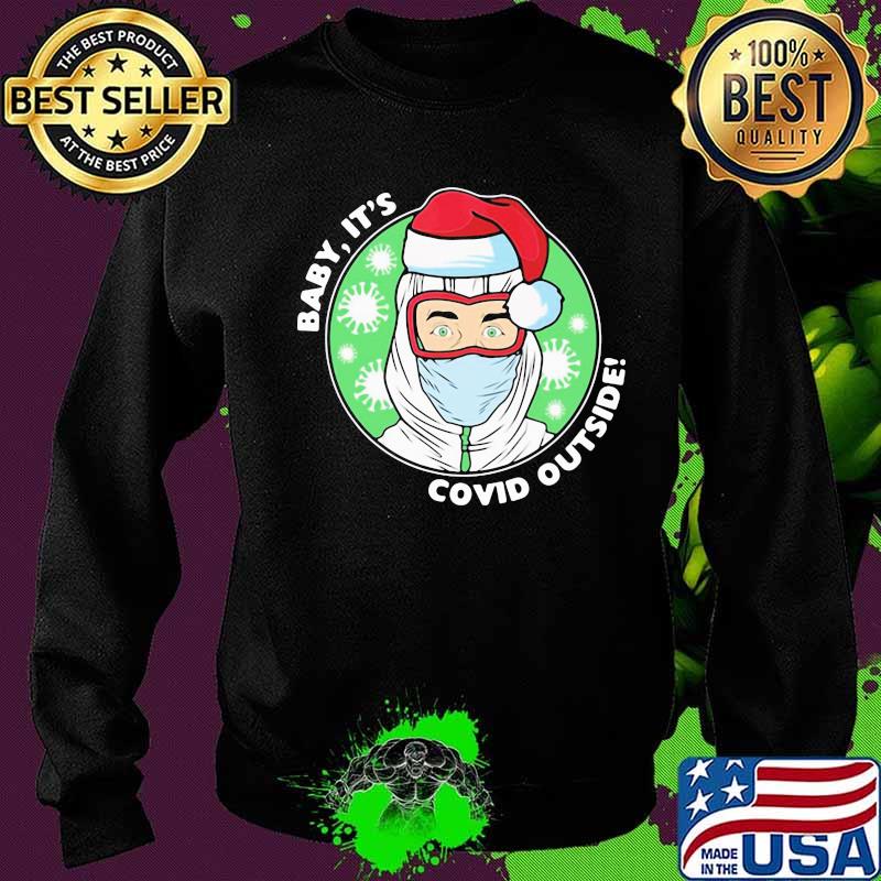 Official Baby It’s Covid Outside Christmas Sweater Official Baby It’s Covid Outside Christmas Sweater