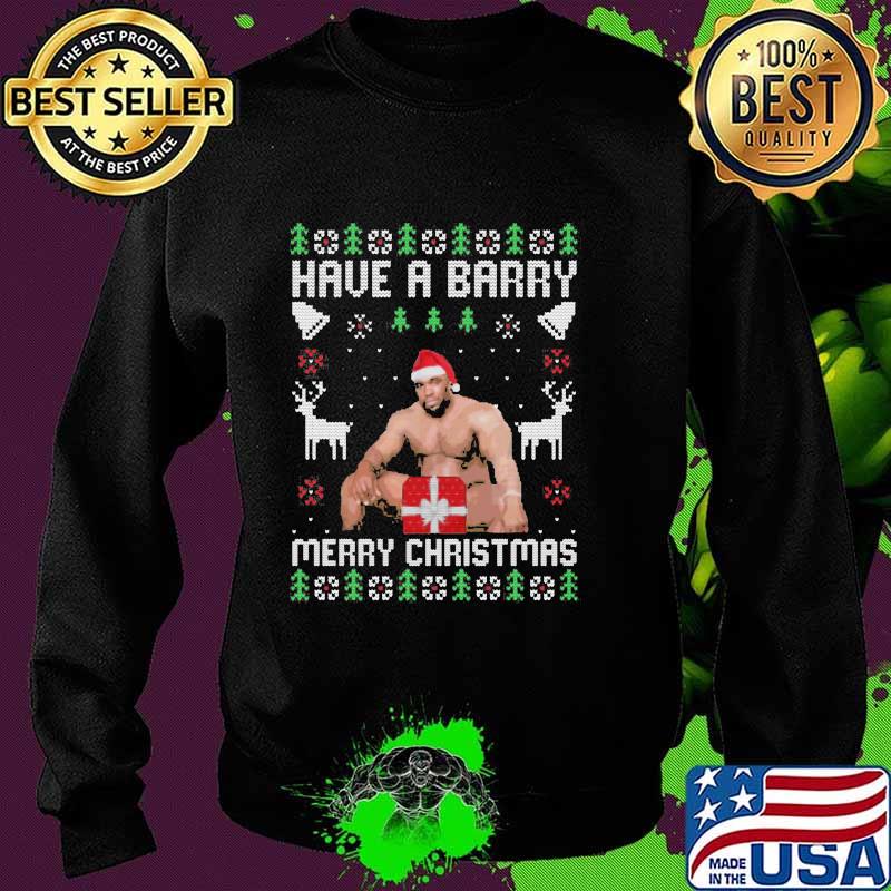 Official Have A Barry Merry Christmas Funny Barry Wood Meme Ugly Christmas Shirt Sweater Official Have A Barry Merry Christmas Funny Barry Wood Meme Ugly Christmas Shirt Sweater
