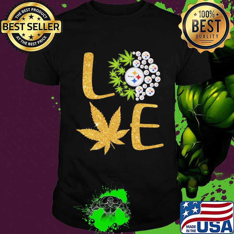 Official Love Steelers Cannabis Football Shirt
