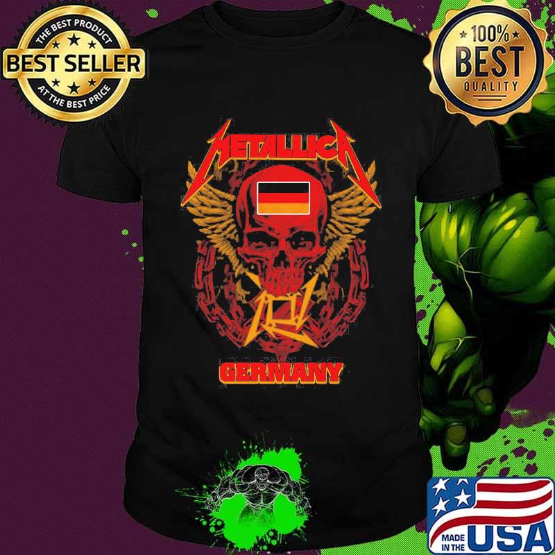 Official Metallic Germany Skull Flag Shirt