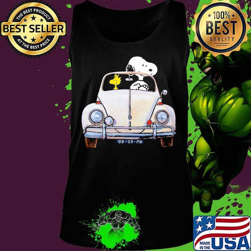 Official Snoopy And Woodstock Driving 09 09 Mk Shirt Tank top Official Snoopy And Woodstock Driving 09 09 Mk Shirt Tank top