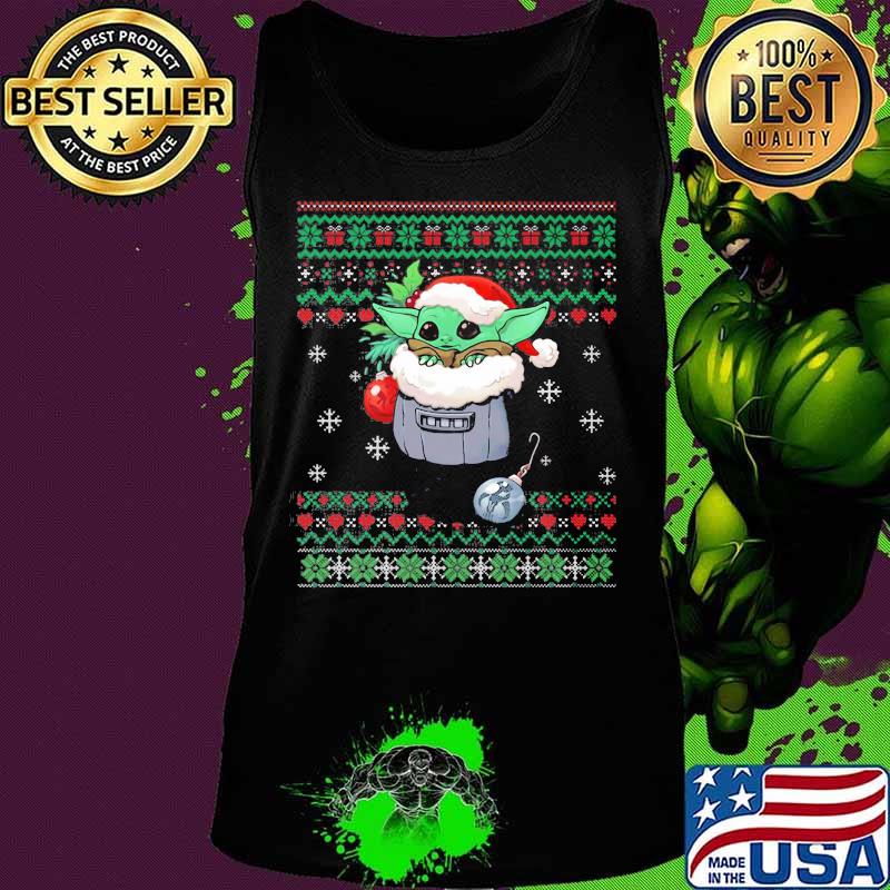 Official Yoda Baby Wear Pajama Santa Urgly Xmas Shirt Tank top Official Yoda Baby Wear Pajama Santa Urgly Xmas Shirt Tank top