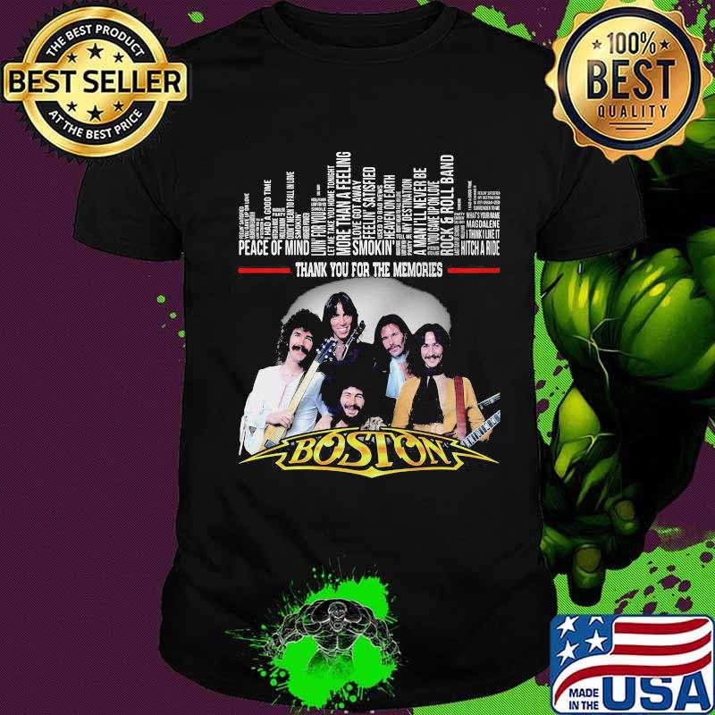 Peace Of Mind Smoking Hitch A Ride Thank You For Memories Boston Shirt