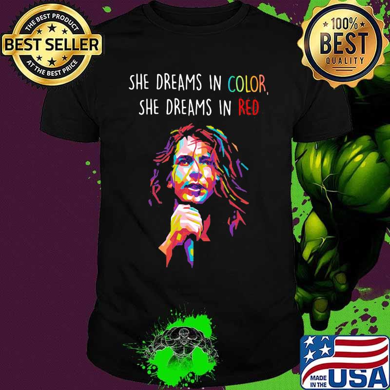 Pearl jam she dreams in color she dreams in red art shirt