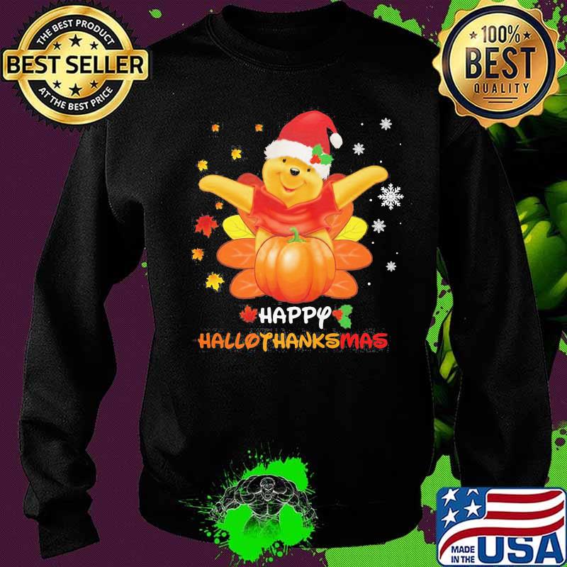 Pooh snow happy hallothanksmas s Sweater Pooh snow happy hallothanksmas s Sweater