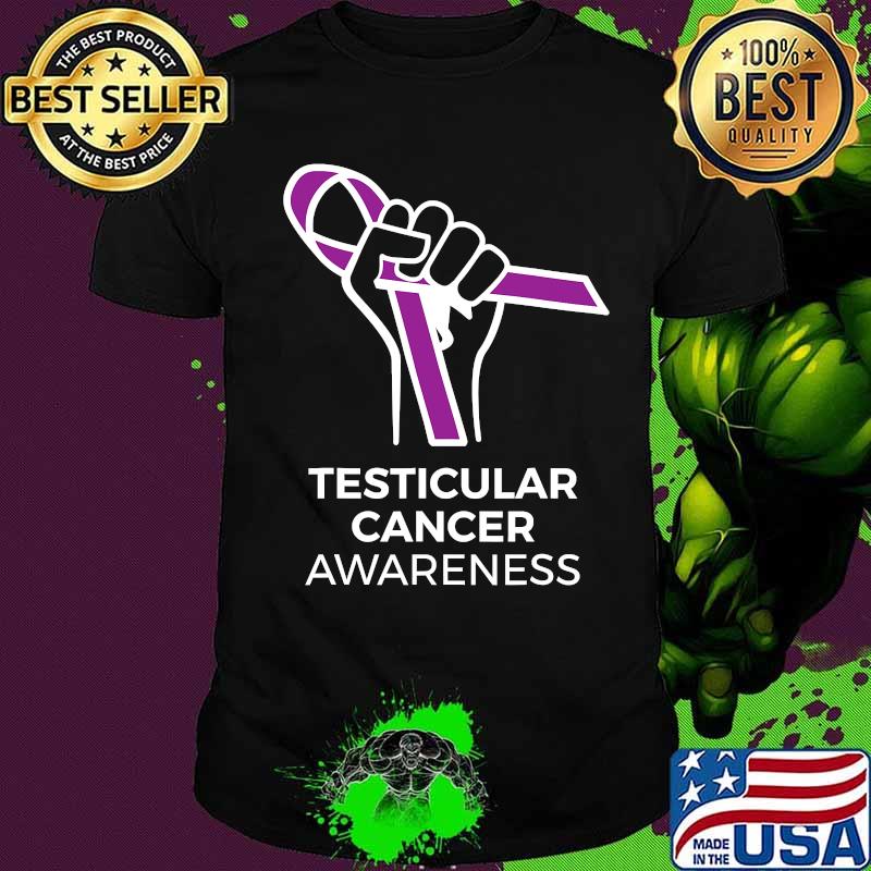 Purple ribbon products for testicular cancer awareness shirt Purple ribbon products for testicular cancer awareness shirt