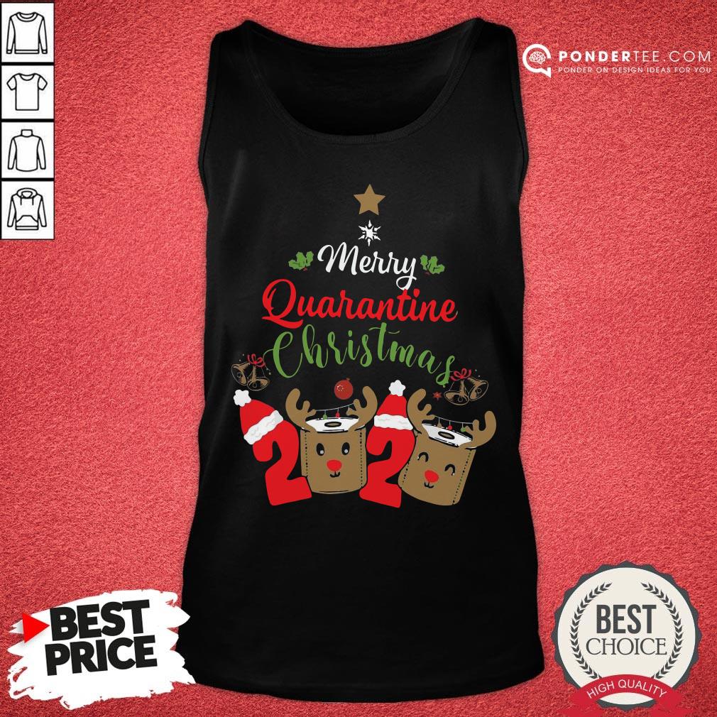 Hot Merry Quarantine Christmas 2020 Toilet Paper Reindeer Shirt