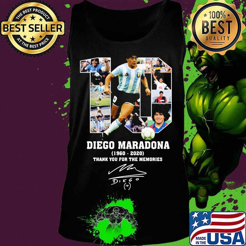 Rip Diego Maradona Argentinian Football Legend And World Signature Shirt Tank top Rip Diego Maradona Argentinian Football Legend And World Signature Shirt Tank top