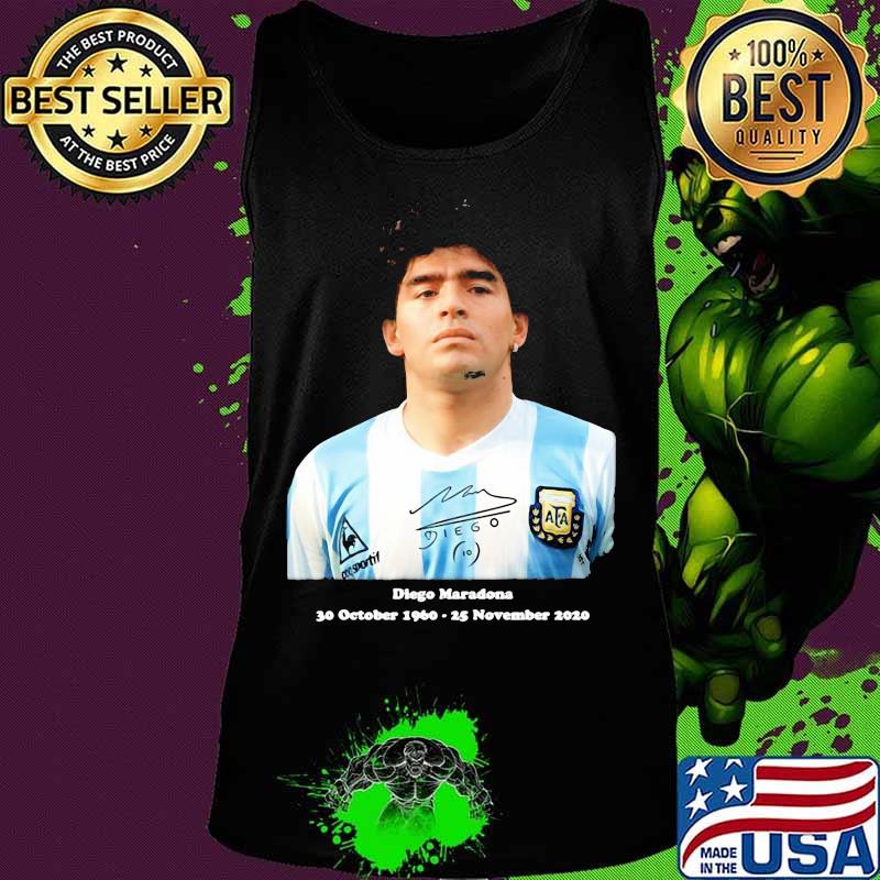 Rip Diego Maradona Rip 30 October 1960 25 November 2020 Shirt Tank top Rip Diego Maradona Rip 30 October 1960 25 November 2020 Shirt Tank top