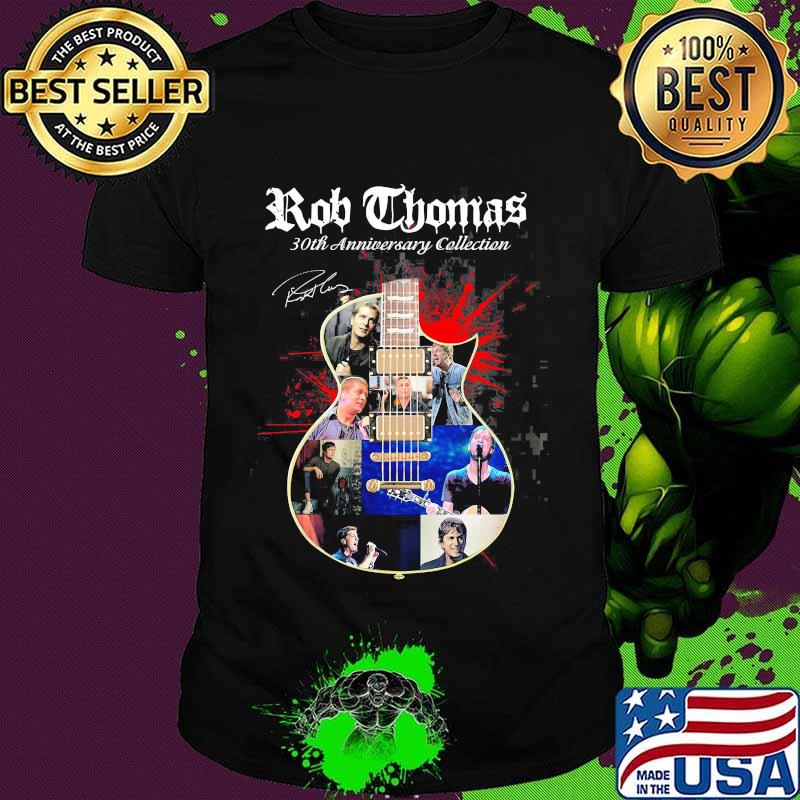 Rob thomas 20th anniversary collection guitar signatures shirt
