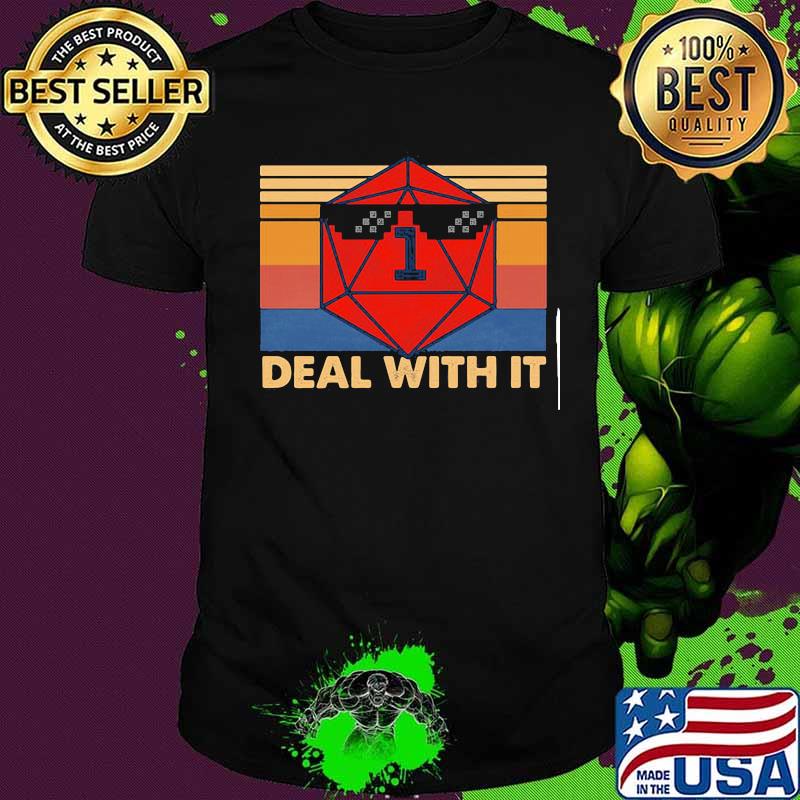 Roll game deal with it vintage retro shirt