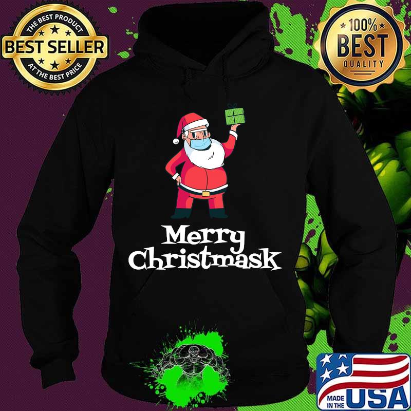 Santa Claus Wearing Mask Funny 2020 Merry Christmask Shirt Hoodie Santa Claus Wearing Mask Funny 2020 Merry Christmask Shirt Hoodie
