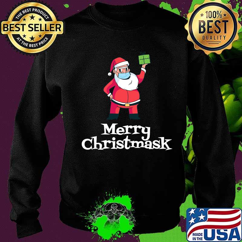 Santa Claus Wearing Mask Funny 2020 Merry Christmask Shirt Sweater Santa Claus Wearing Mask Funny 2020 Merry Christmask Shirt Sweater