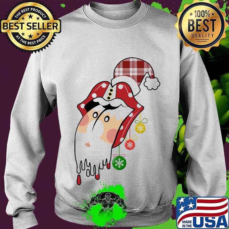 Santa Clause Rolling Stones Merry Christmas Shirt Sweater Santa Clause Rolling Stones Merry Christmas Shirt Sweater