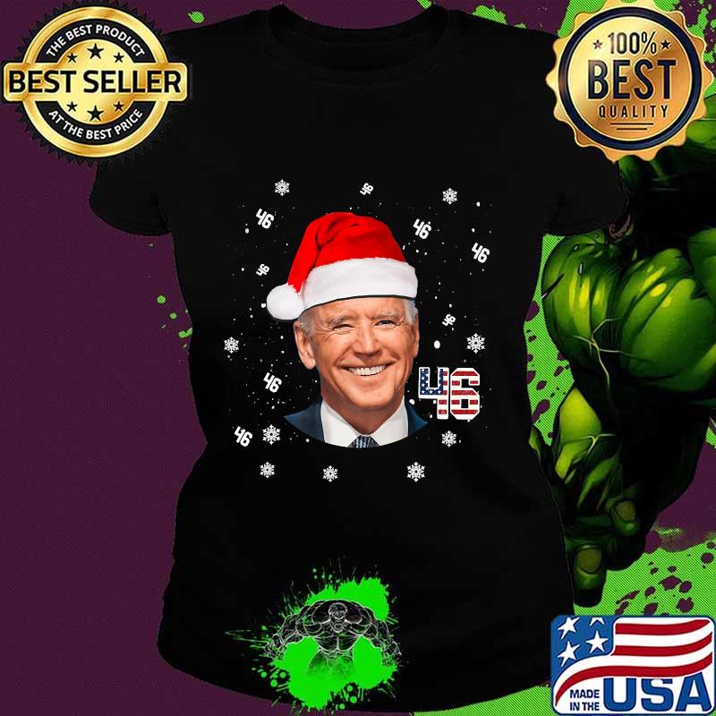 Santa Joe Biden 2020 Christmas American President 46 Shirt Ladies tee Santa Joe Biden 2020 Christmas American President 46 Shirt Ladies tee