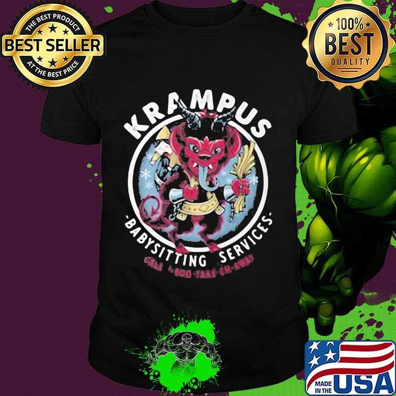 Satan krampus babysitting services shirt