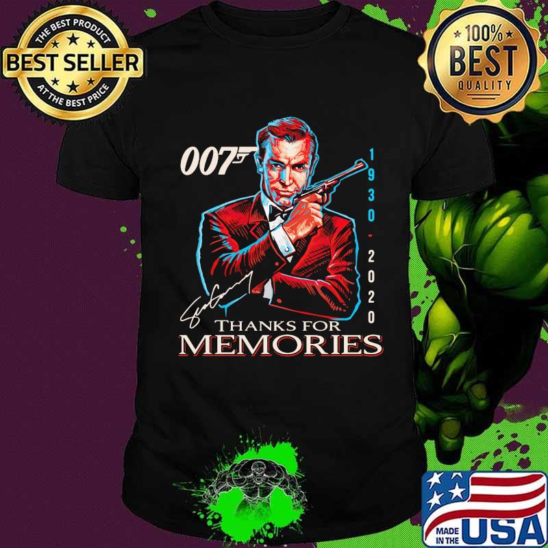Sean connery 1930 2020 thank for memories signature shirt