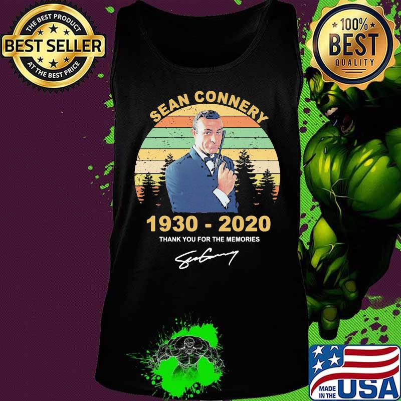 Sean connery 1930 2020 thank you for the memories signature vintage retro s Tank top Sean connery 1930 2020 thank you for the memories signature vintage retro s Tank top