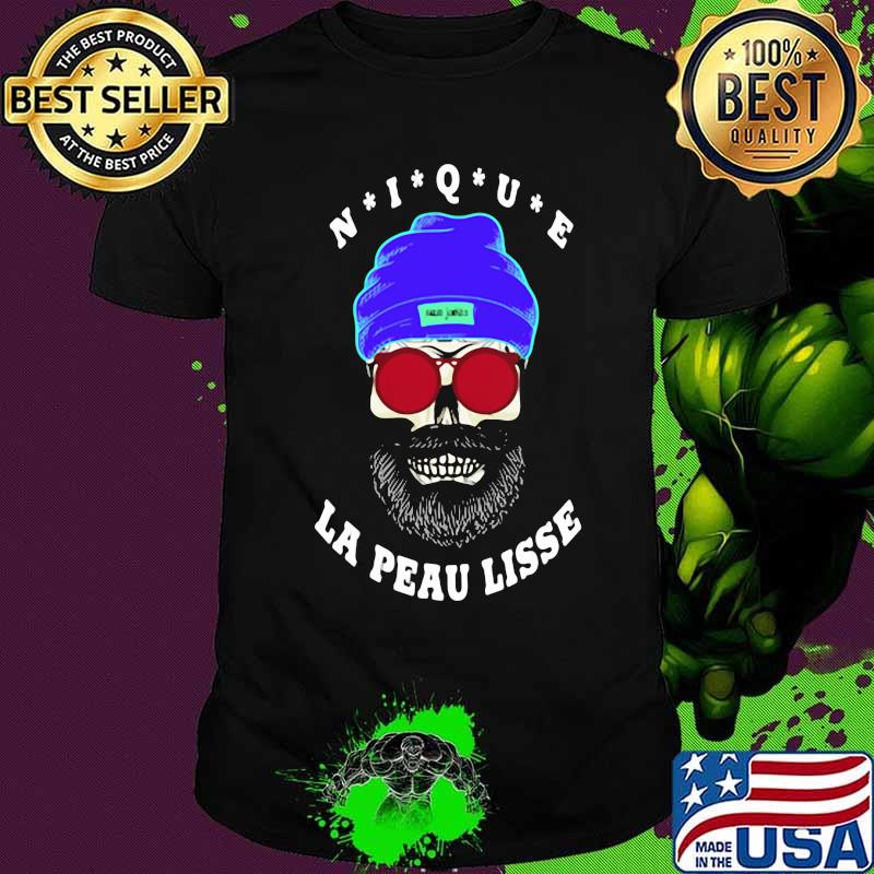 Skull beard nique la peau lisse shirt