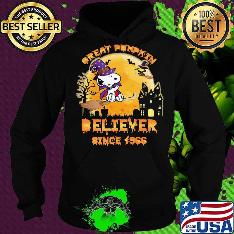 Snoopy And Woodstock Witch Great Pumpkin Believer Since 1966 Halloween Shirt Hoodie Snoopy And Woodstock Witch Great Pumpkin Believer Since 1966 Halloween Shirt Hoodie