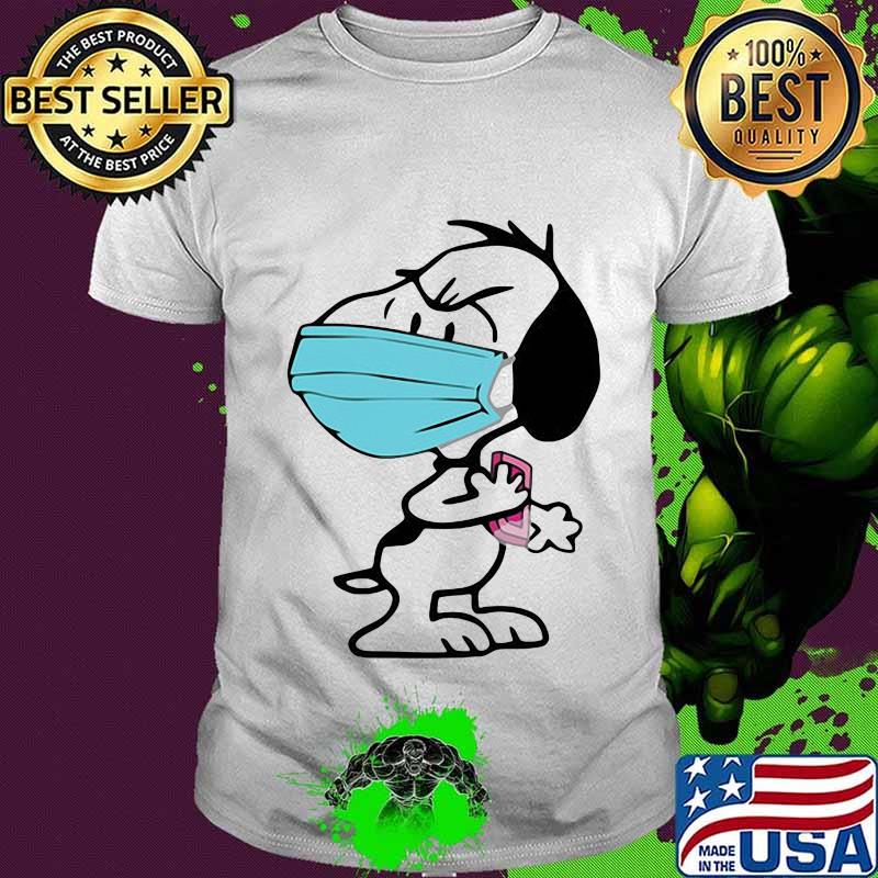 Snoopy Face Mask Quarantined 2020 Shirt