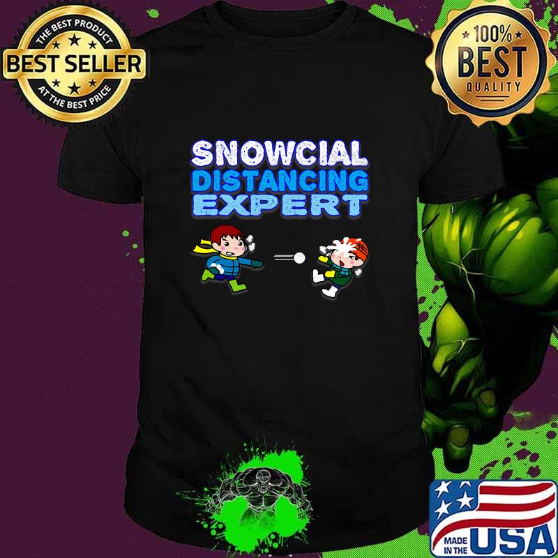 Snowcial Distancing Expert Boys Shirt