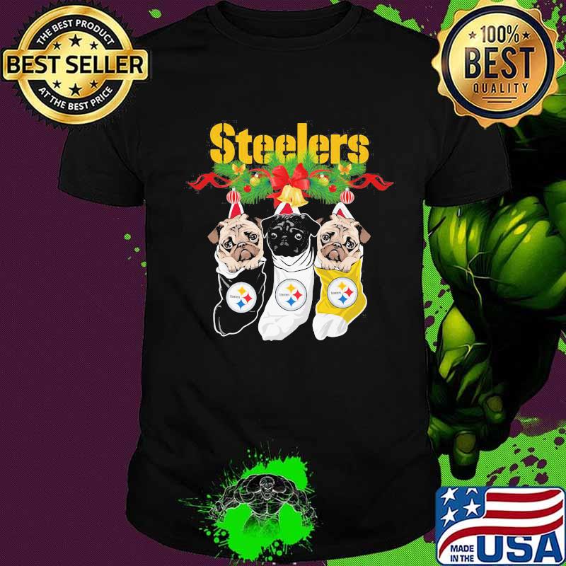 Steeler Love Dogs Merry Christmas Shirt