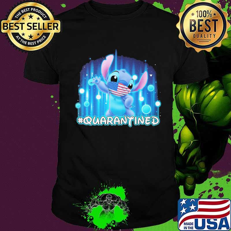 Stitch mask american flag quarantined shirt