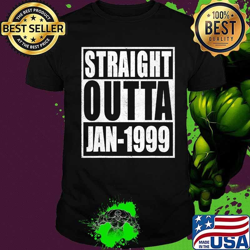Straight outta 1999 22th bithday gift 22 years old birthday vintage shirt
