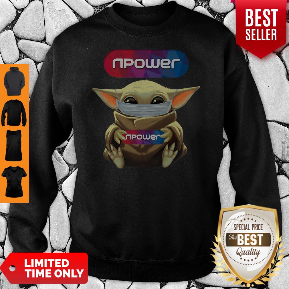 Top Baby Yoda Mask Npower Coronavirus Shirt