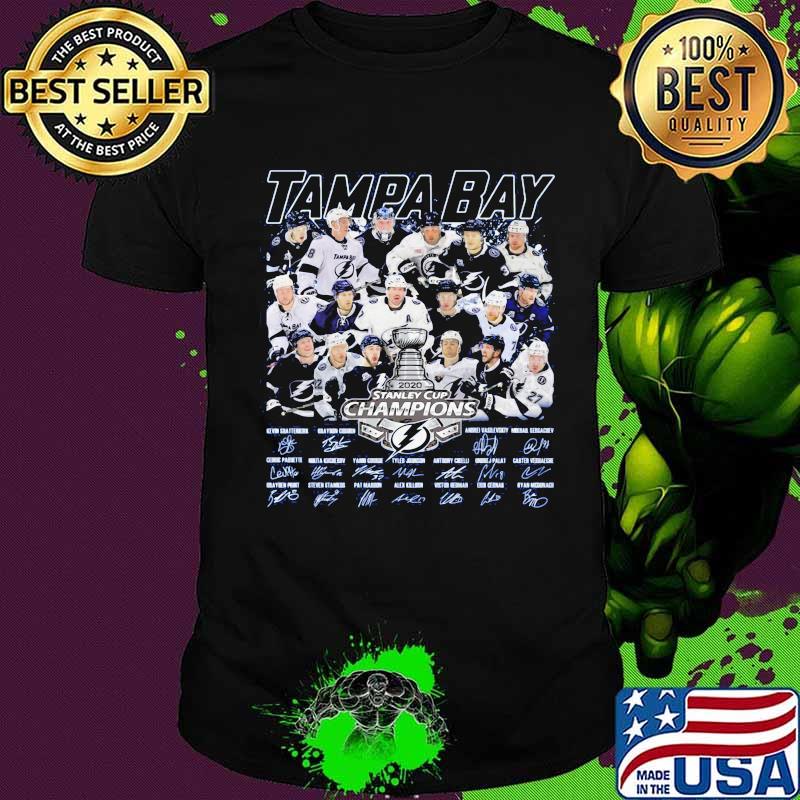 Tampa bay 2020 stanley cup champions signatures shirt
