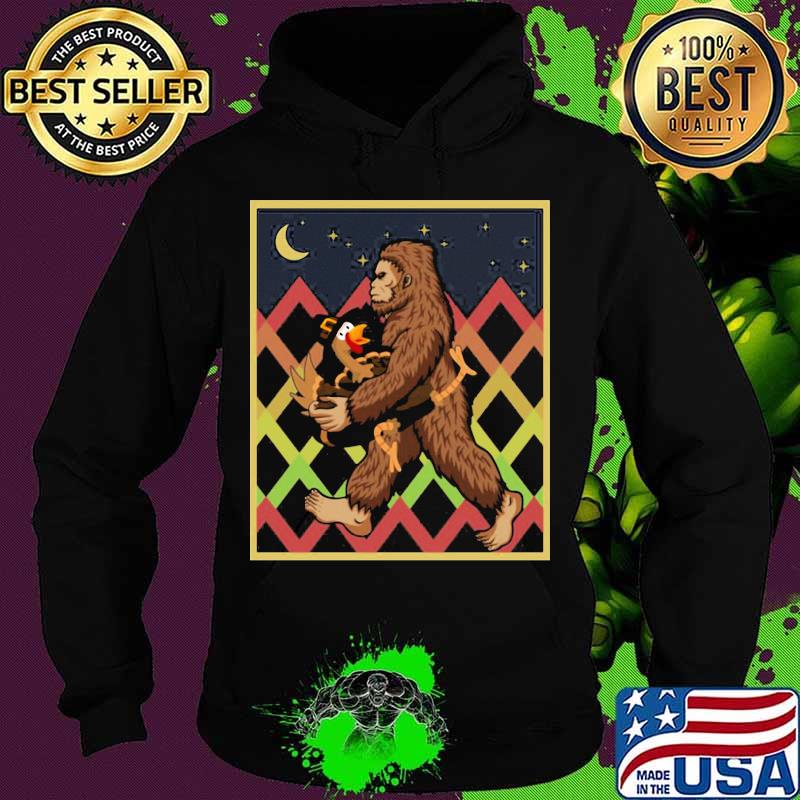 Thanksgiving day turkey bigfoot moon s Hoodie Thanksgiving day turkey bigfoot moon s Hoodie