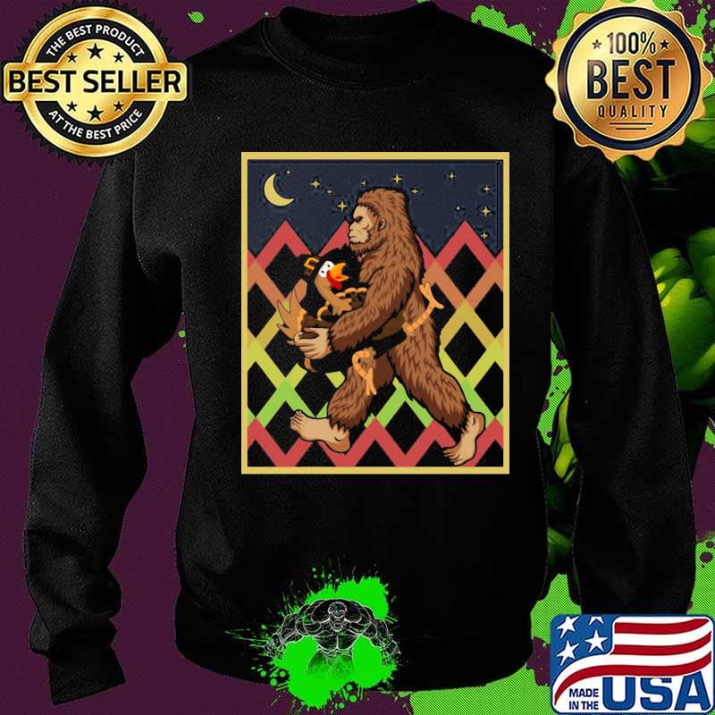 Thanksgiving day turkey bigfoot moon s Sweater Thanksgiving day turkey bigfoot moon s Sweater